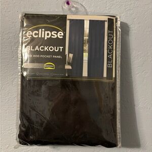 NWT 37 inch by 95 inch black black out curtain, single panel